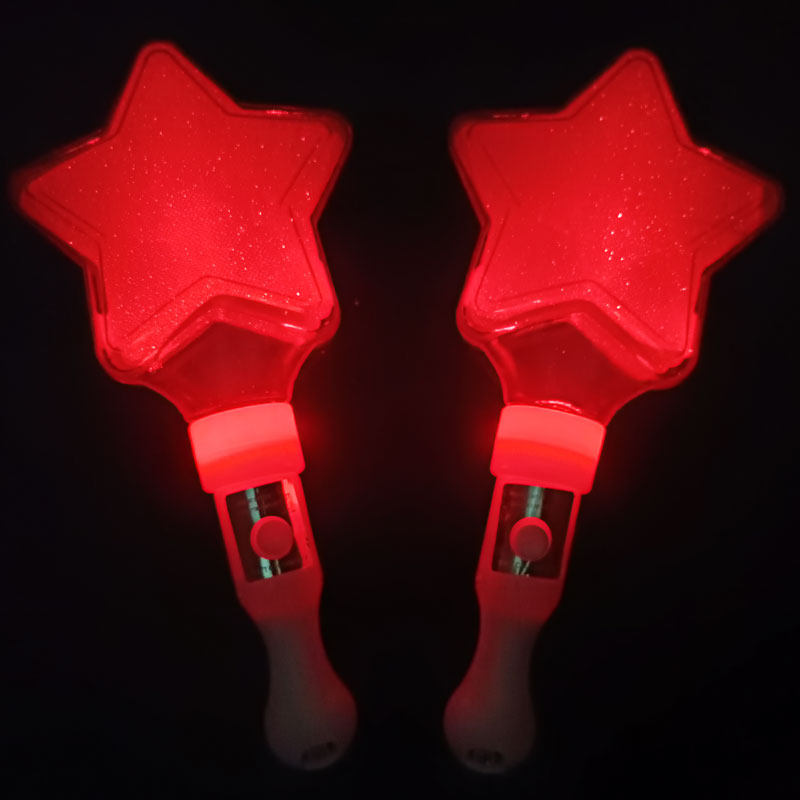 红色荧光棒应援棒星星爱心头箍演唱会道具儿童荧光棒