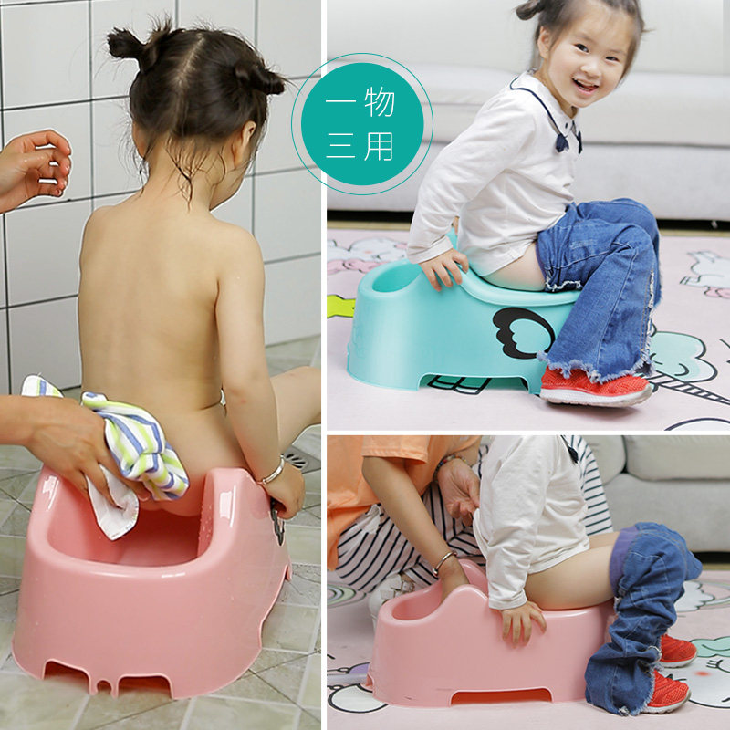 更方便的儿童洗屁屁神器宝宝洗pp女童洗屁股盆卡通diy贴图多功能