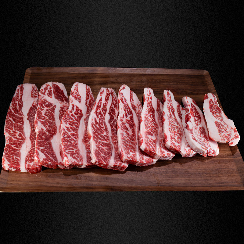 澳洲牛小排m56进口原切安格格斯雪花定制厚切牛排
