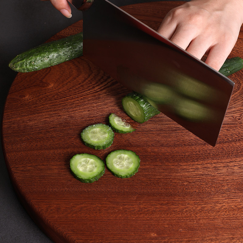 逸园乌檀木整木砧板防霉抗菌实木案板厨房菜板实木家用擀面切菜板