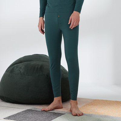 1件秋裤男莫代尔无痕薄款男士衬裤2019年新款春秋冬季打底裤男式