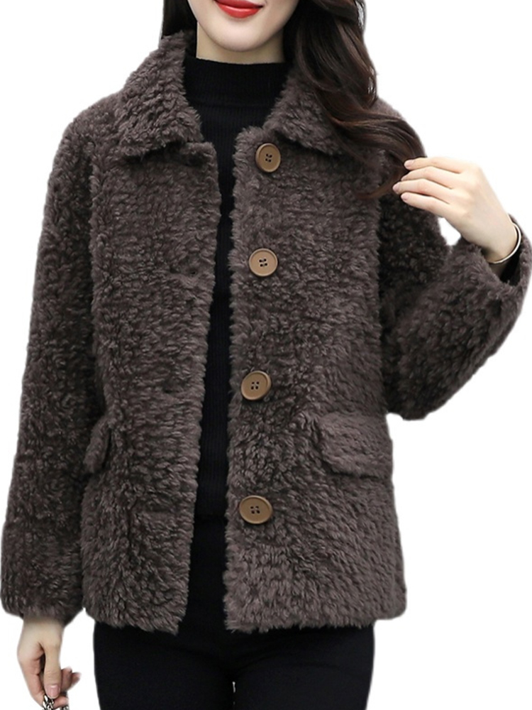 反季羊羔毛皮草冬装2022年新款女羊羔绒皮毛一体颗粒绒羊剪绒大衣