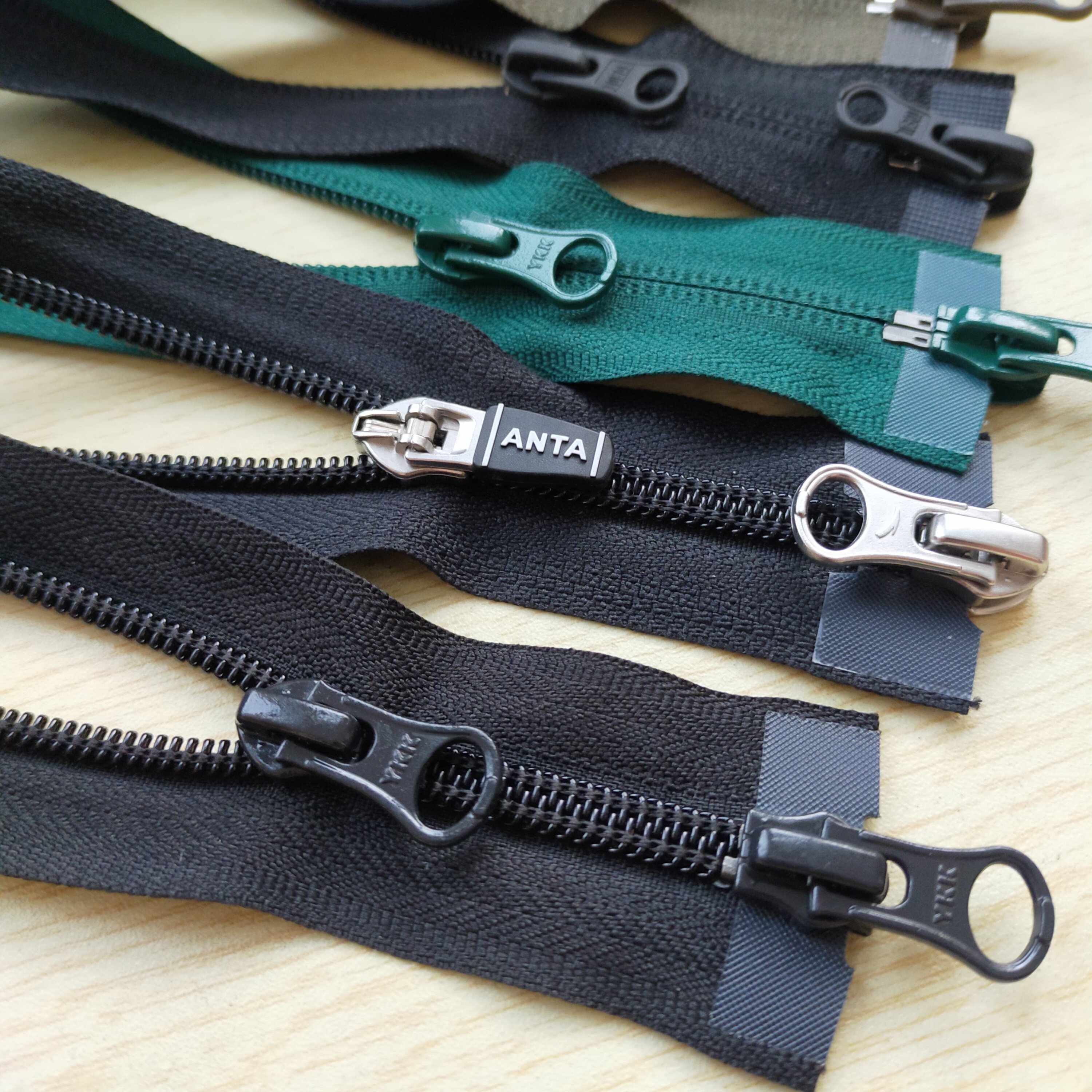 拉链ykk黑色尼龙双拉头双开正装反装羽绒服29包邮拉链