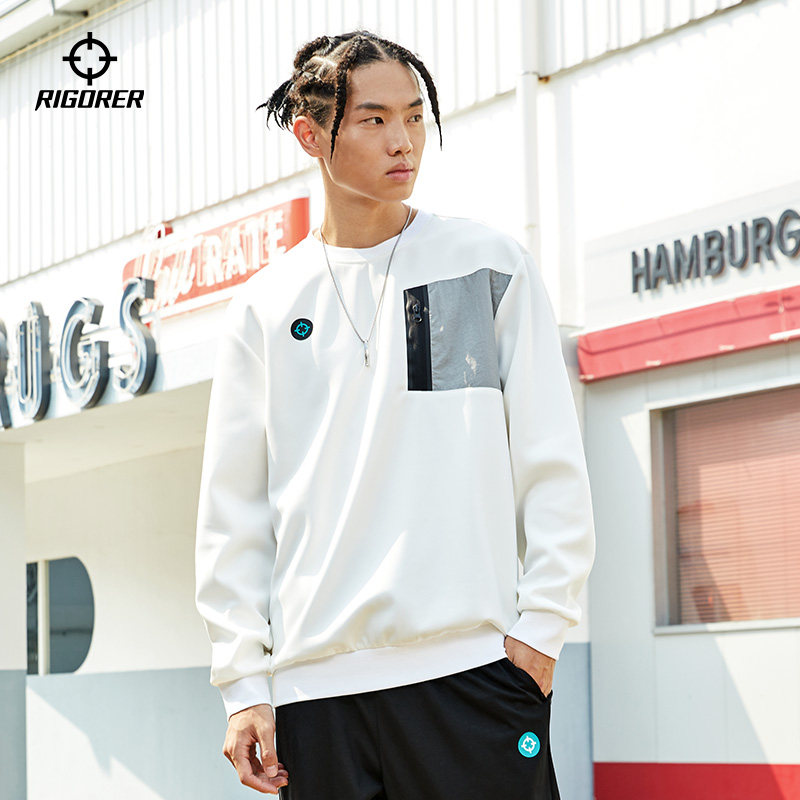 准者运动卫衣男女圆领长袖打底宽松大码运动服运动卫衣