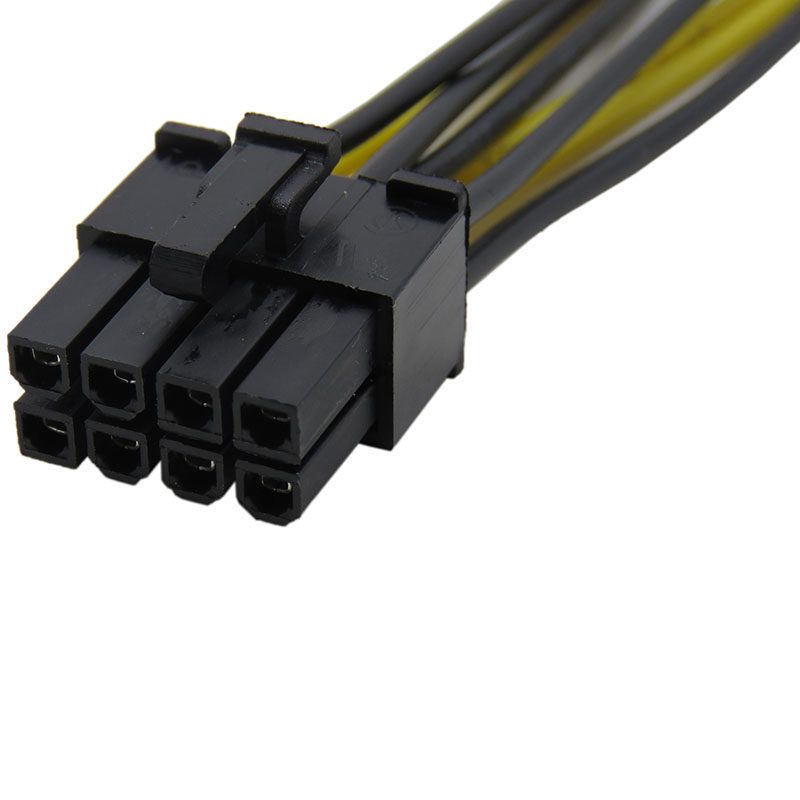 双大4pin接口8pin显卡供电电线4p2转8p电源线