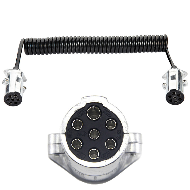 j6p自卸车牵引重卡半挂车电源连接线拖车24伏7孔其他