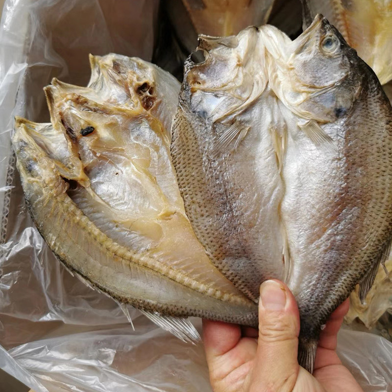 北海特产海鲈鱼500g散装微咸小鱼干淡海鲜干货鱼干