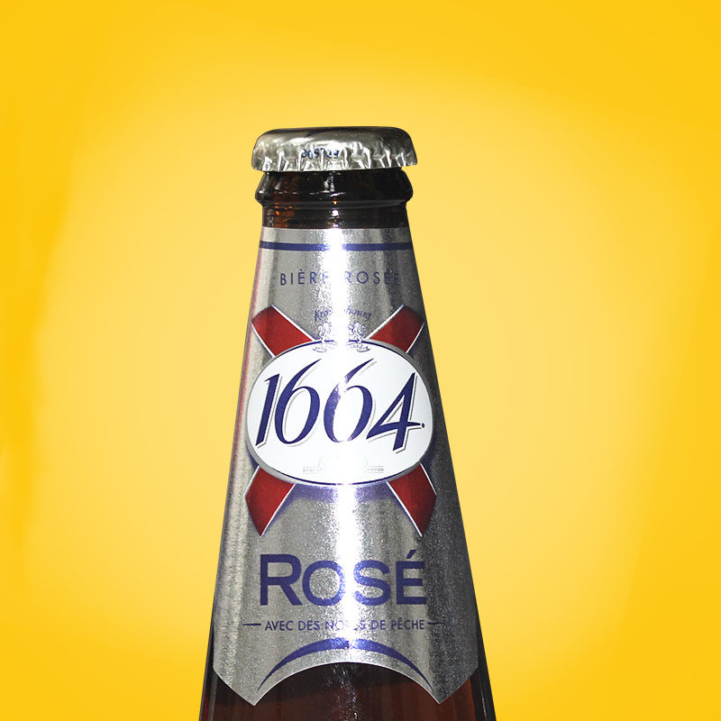 法国原装进口精酿凯旋1664白啤blanc啤酒果味精酿250ml*12小瓶装