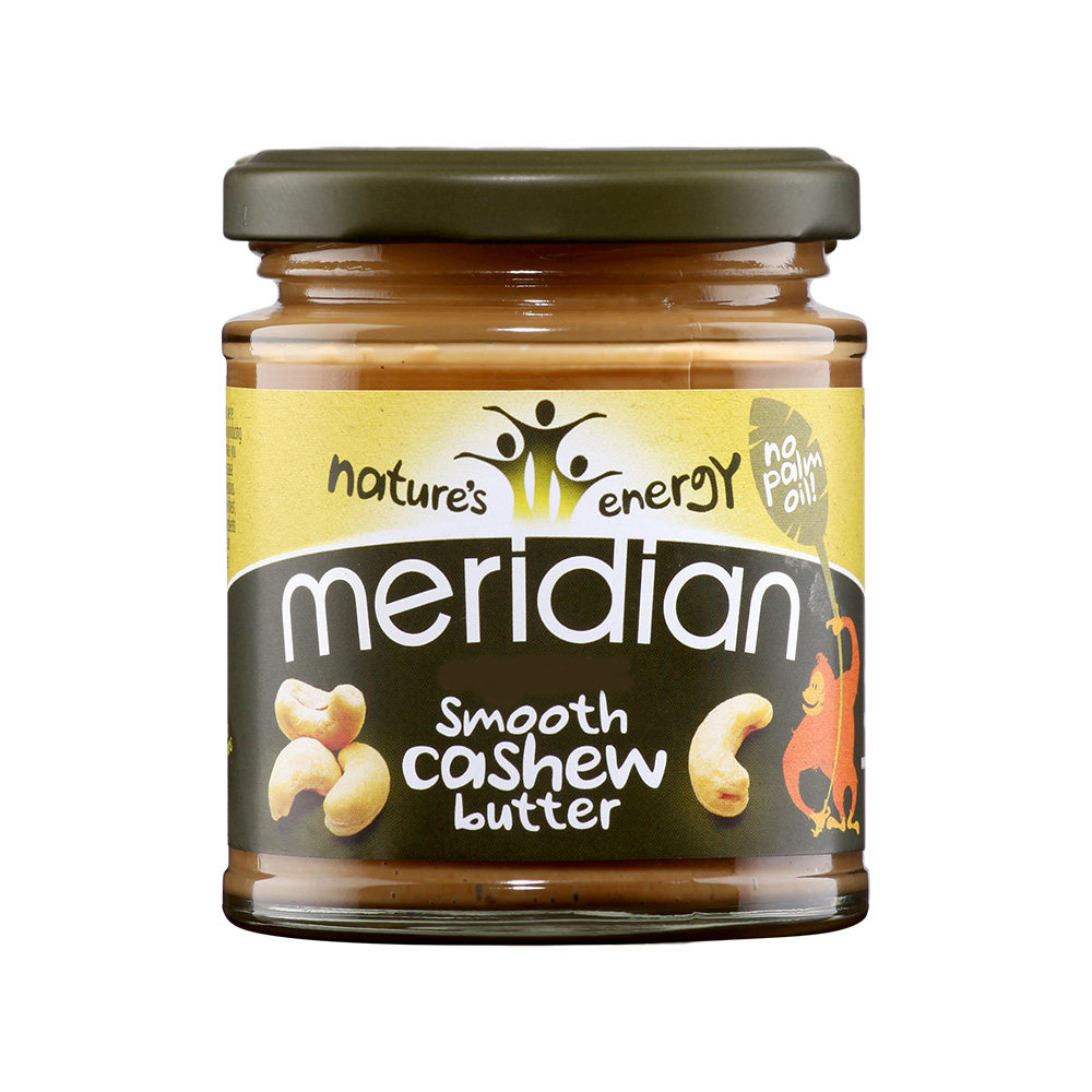 meridian英国低碳无麸顺滑腰果果酱almondbutter生酮杏仁