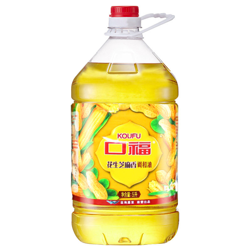 调和油口福花生芝麻5l4桶品牌团购调和油