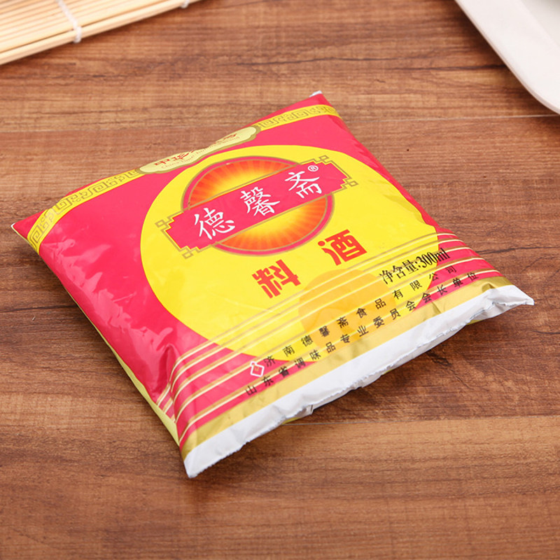 德馨料酒300ml袋装厨房炒菜佐餐凉拌去腥烹饪料酒