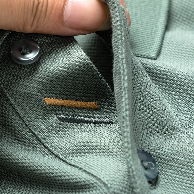 老顾客B入 重磅好货 精湛刺绣夏季Polo衫短袖纯棉菠萝衫翻领男T恤