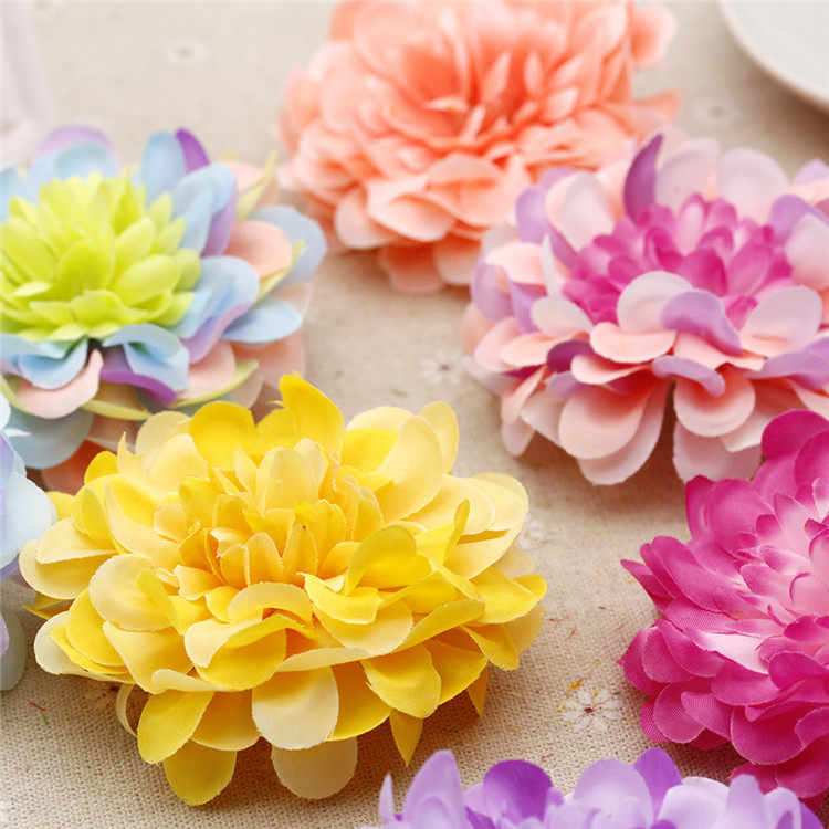 diy仿真绢花布花多层假花花头花朵可乐手工仿真花