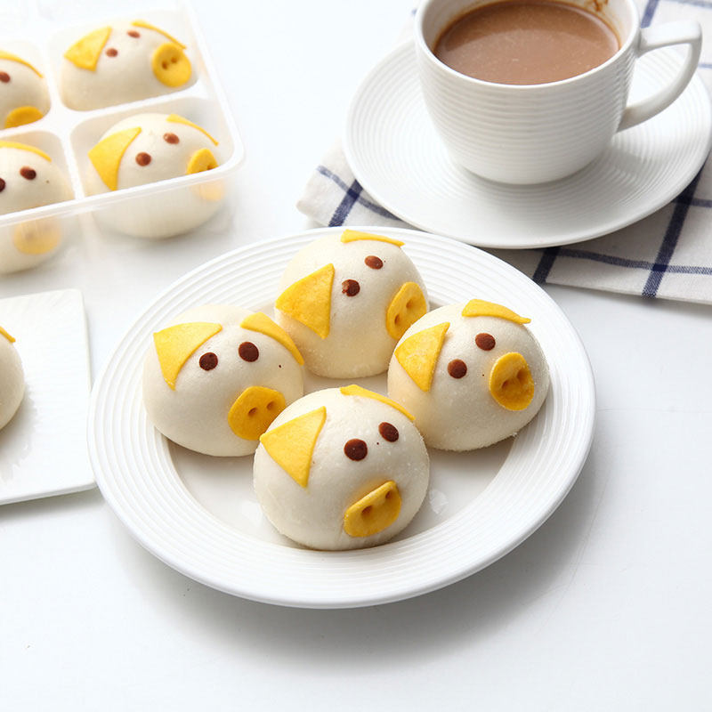 早餐速冻点心营养可爱动物儿童味儿包奶黄猪猪包点