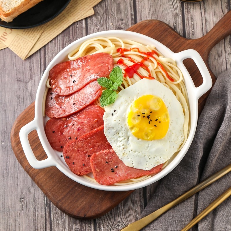 牛肉罐头中粮梅林午餐火腿340g速食熟食食品肉制品