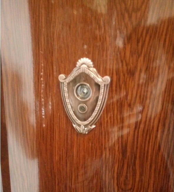 猫眼门铃防盗门一体管径加长高清多功能家用门镜门镜