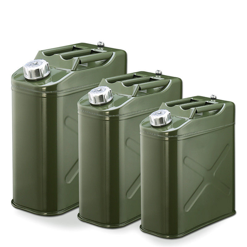 加厚铁皮备用汽车摩托油壶柴油加油5升10升备用油箱
