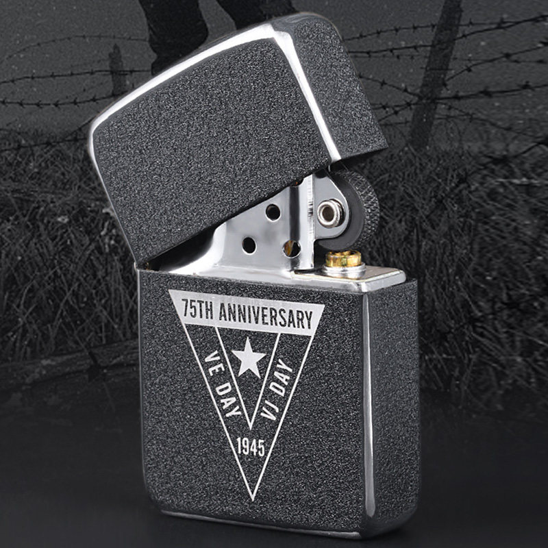 正品zippo打火机官方正版芝宝纪念二战胜利75周年zippo