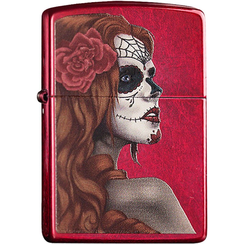 打火机zippo原装芝宝宝亮魅影脸谱28830墨西哥女郎zippo