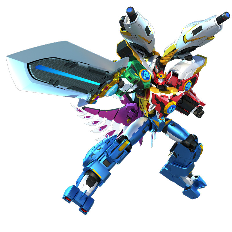 神兽金刚邦宝历险记四合合金玩具合体男孩变形机器人机器人