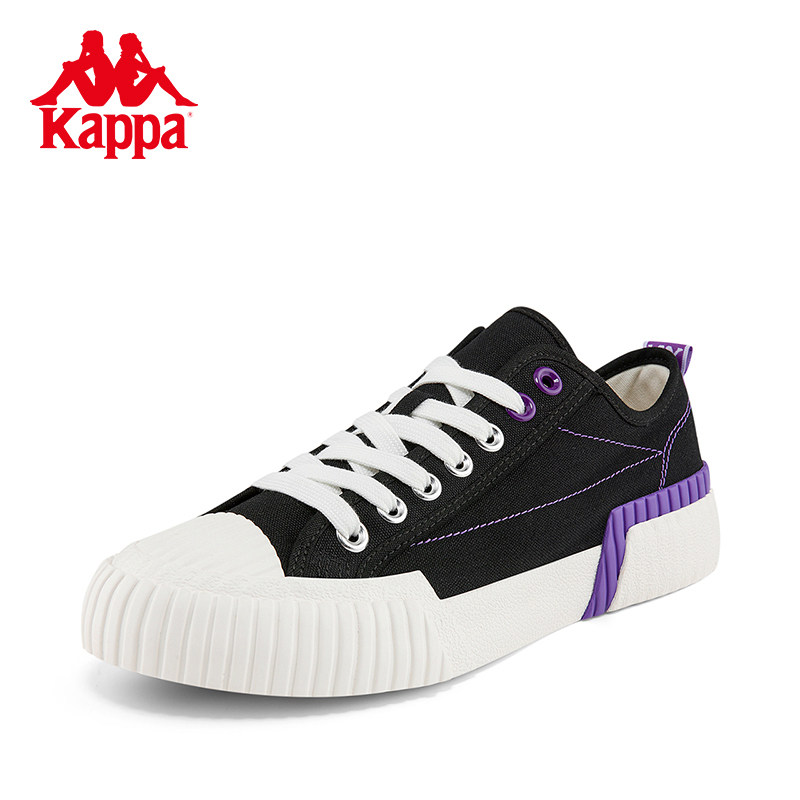 kappa卡帕串标帆布鞋情侣男女低帮板鞋轻便运动帆布鞋