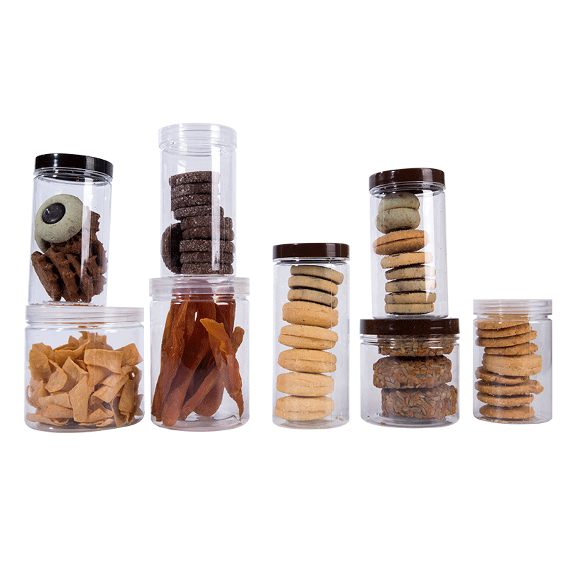 食品透明塑料饼干桶烘焙曲奇雪花酥小点心盒子密封罐花茶干果包装
