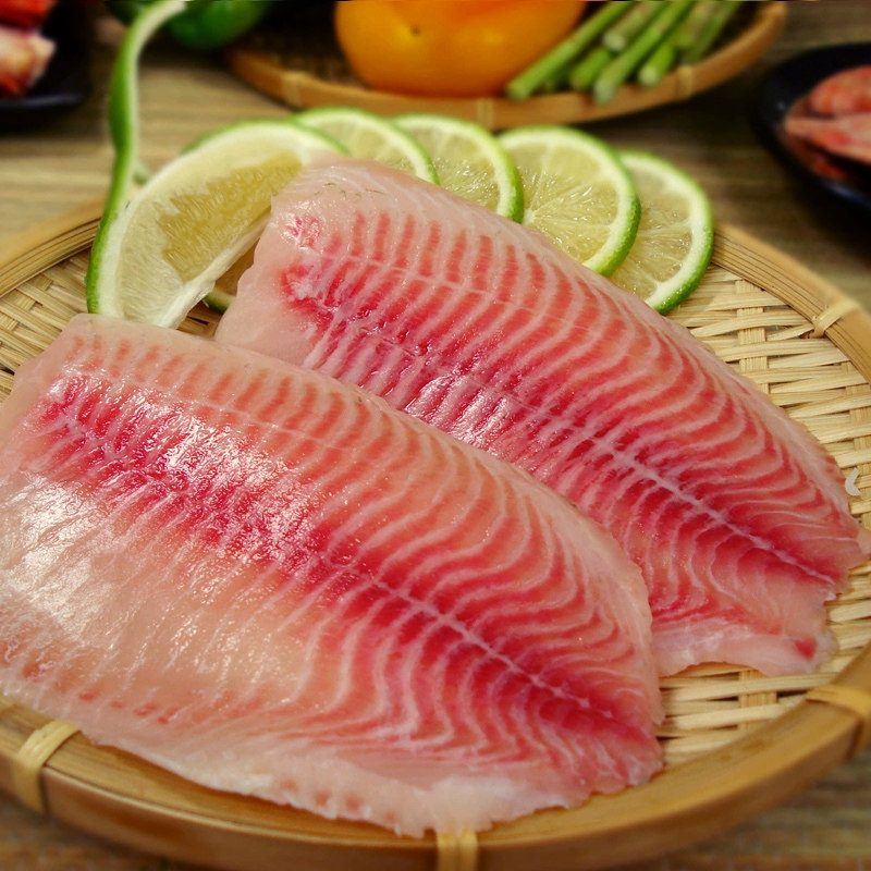 鲷鱼片刺身141-200g/片 新鲜生鱼片刺身日式刺身料理 鲷鱼罗非鱼