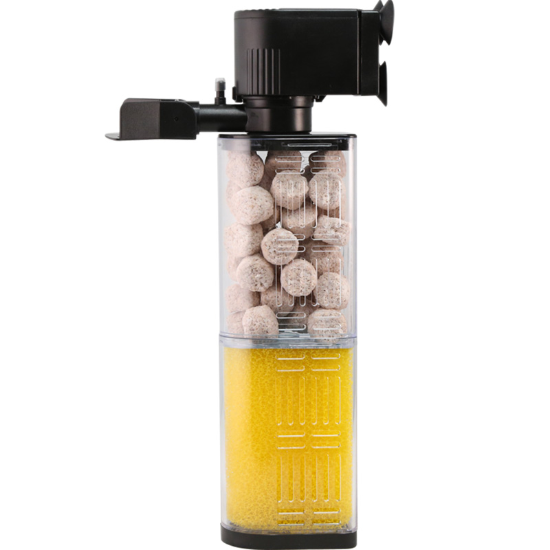 鱼缸过滤器三合一净水水循环换水内置收集鱼粪吸便过滤设备