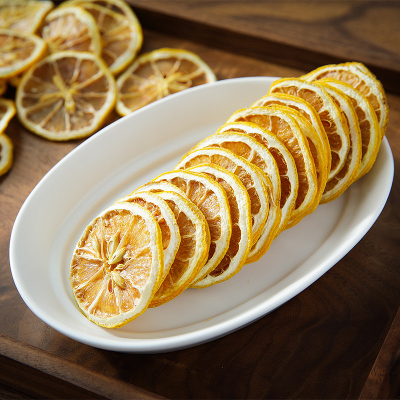 拍1发4包柠檬茶柠檬片柠檬干片50g新鲜烘干非蜂蜜泡茶泡水