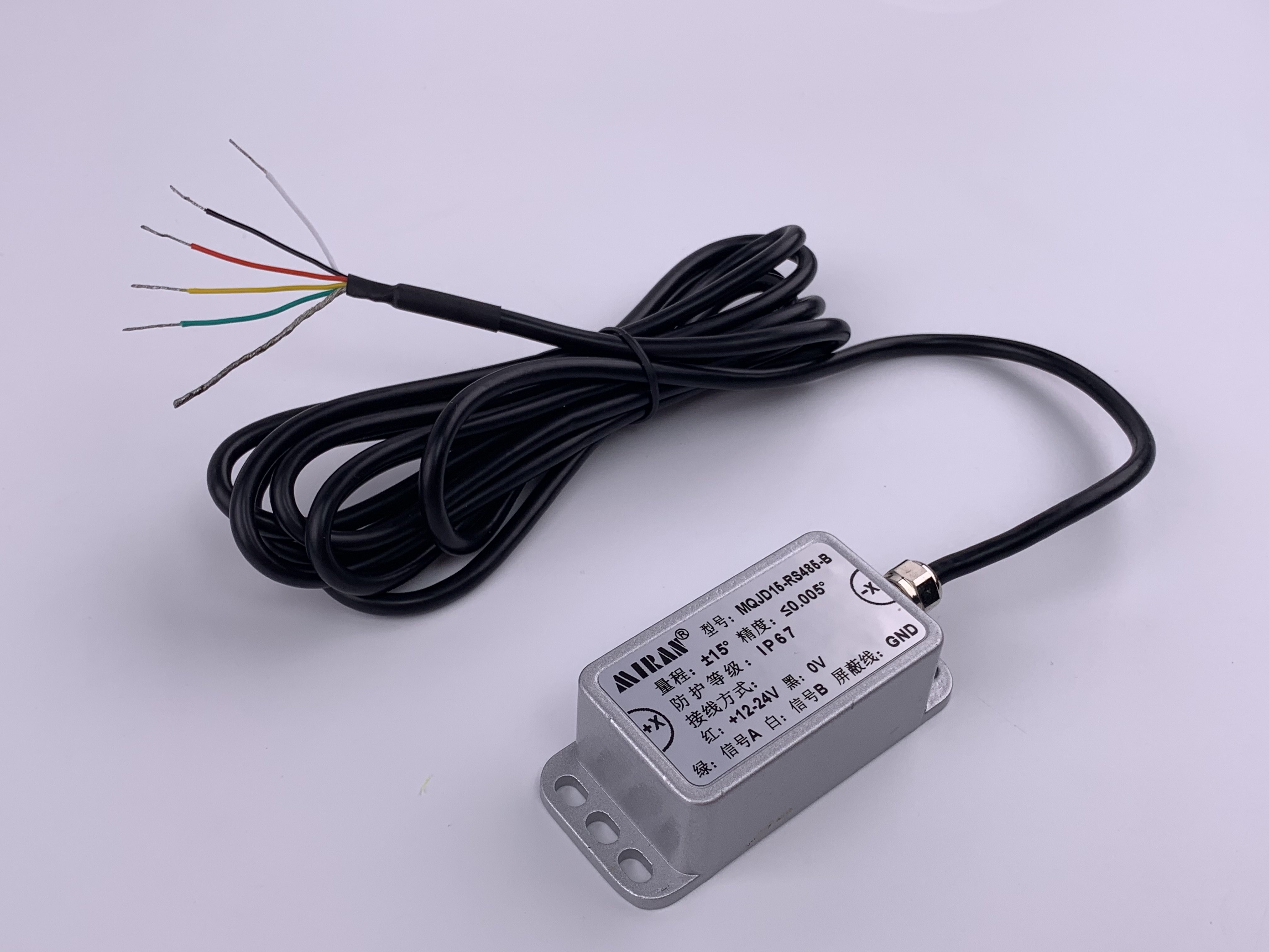 倾角传感器米朗mqjd单轴仪双高精度防水水性传感器