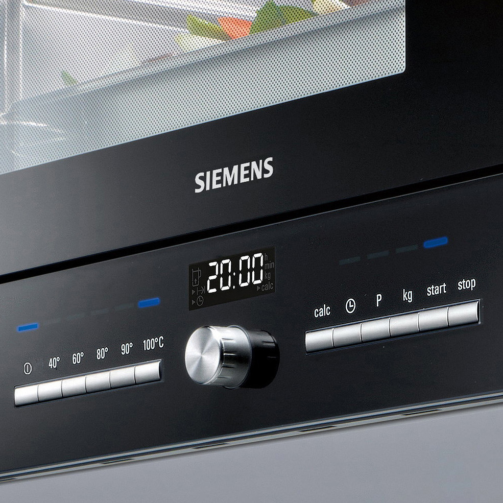 siemens/西门子 hb25d5l2w 嵌入式电蒸箱家用蒸汽炉左开门式进口