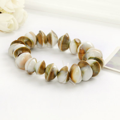 厂家直销海螺贝壳手链特色工艺品摆地摊热卖货源海螺