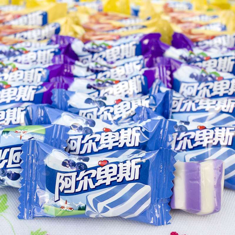 阿尔卑斯酸奶软糖牛奶糖500g硬糖结婚喜庆年货香软传统糖果