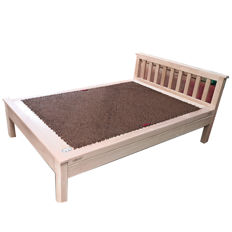 进口榉木棕绷简约经济型老式实木床架儿童油漆实木床