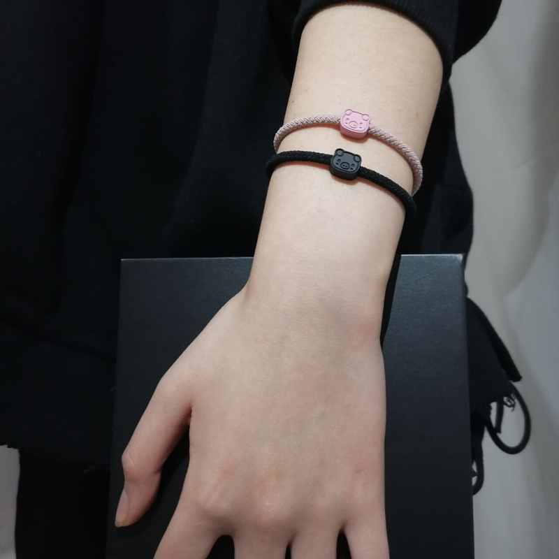 情侣小皮筋一对小动物头饰森系韩国网红手腕头绳小皮套送给男朋友