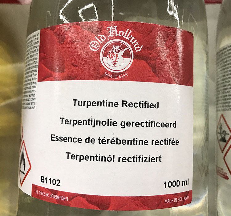 精油进口白精油石油精石油b1102节油turpentine蒸馏荷兰油画颜料