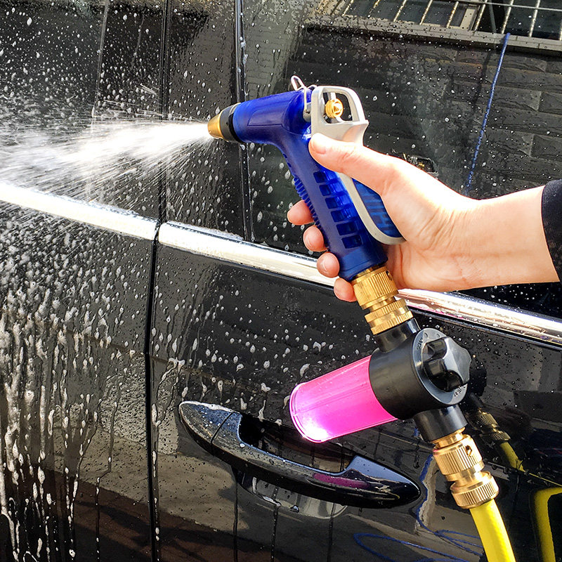 家用泡沫洗车水枪喷壶便携式喷枪头汽车水多功能洗车水枪