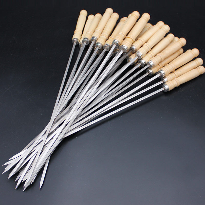 烧烤40cm加长木柄签铁签子烤针羊肉串鸡翅鸡腿烧烤针