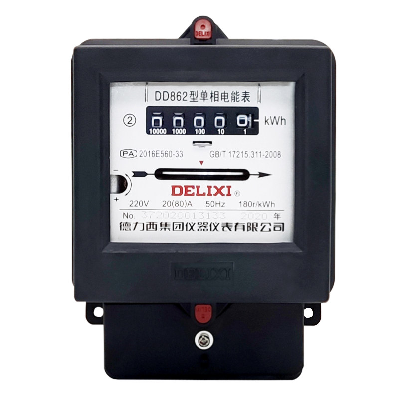 德力西dd862单相机械式电表单向家用家用机机械电能表电表