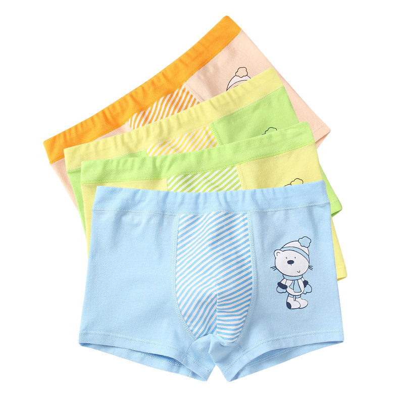 纯棉男童内裤中大童宝宝三角裤儿童学生短裤小男孩平角裤