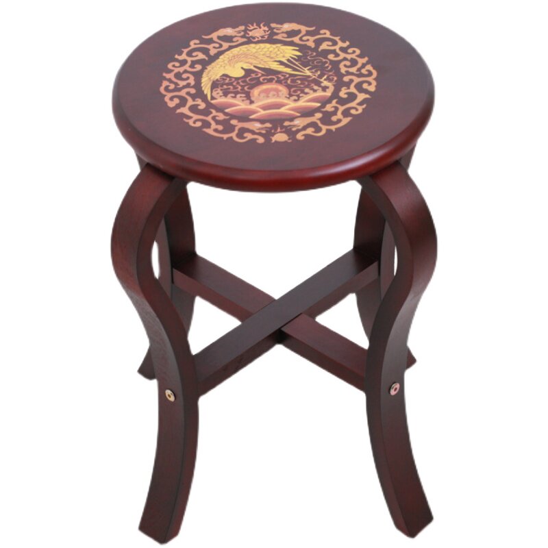 古筝琴凳实木凳子圆凳专用便携成人儿童中式琴凳