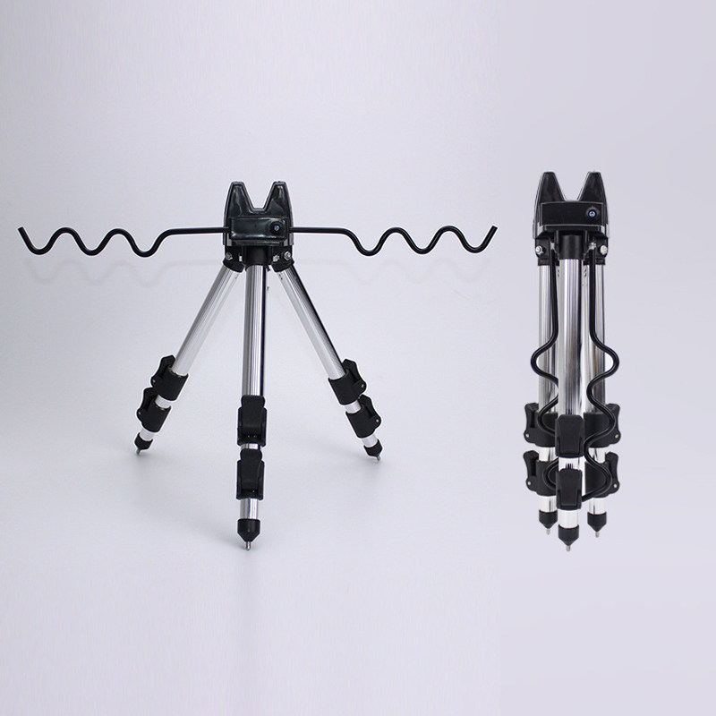 可伸缩海支架短节三角架加厚铝合金可折叠鱼竿炮台架钓鱼其他垂钓用品
