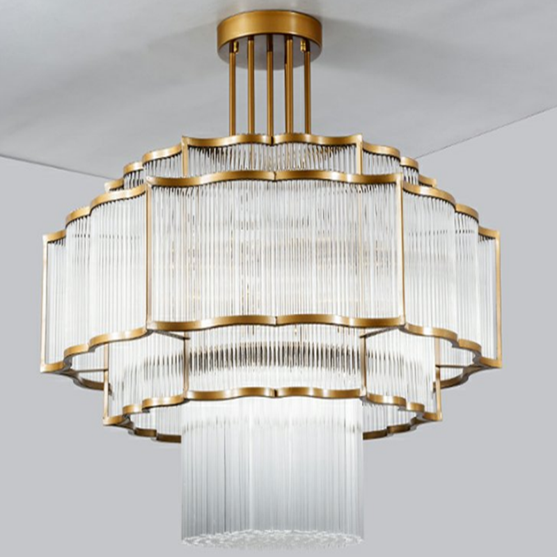 吊灯新中式中式简约现代客厅创意水晶灯餐厅别墅客厅吊灯