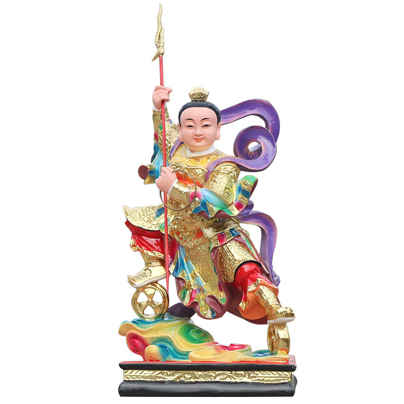 哪吒三太子神像新款上市店铺家用摆件中坛元帅李靖之子红孩儿佛像