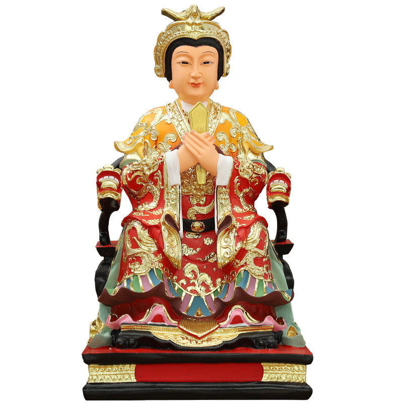 泰山娘娘碧霞元神像三霄老母奶奶圣母摆件树脂摆件