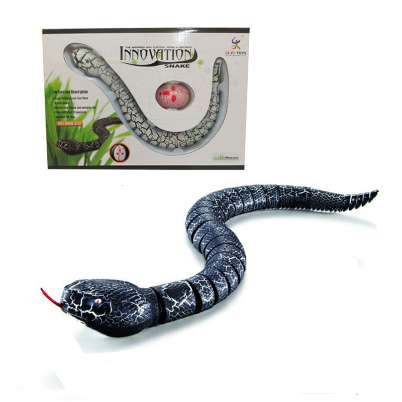 遥控蛇假蛇电动小蛇仿真动物会动眼镜机器蛇男孩真蛇玩具毒蛇爬行