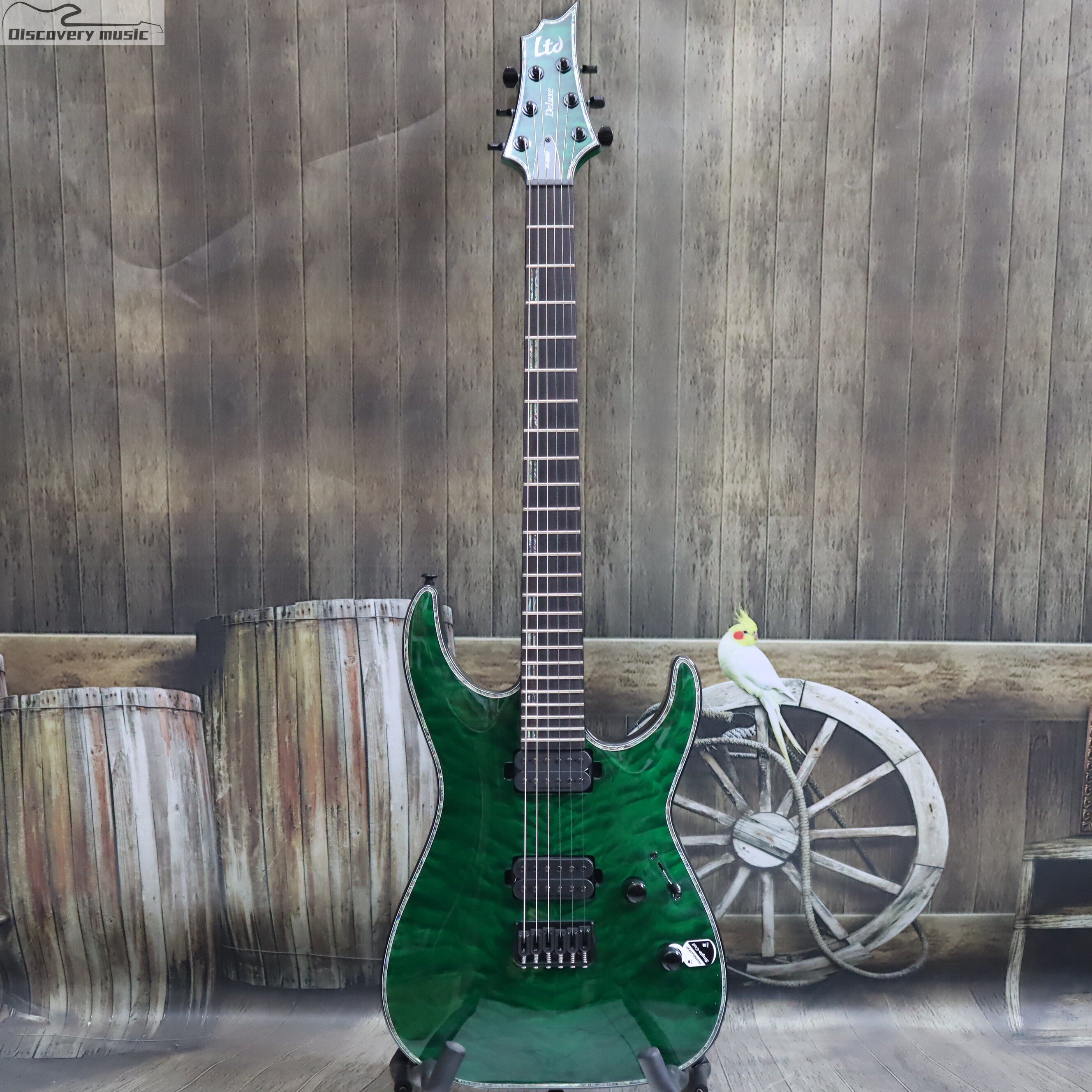 情怀乐器espltdh1001h1001水波绿色吉他吉他电吉他