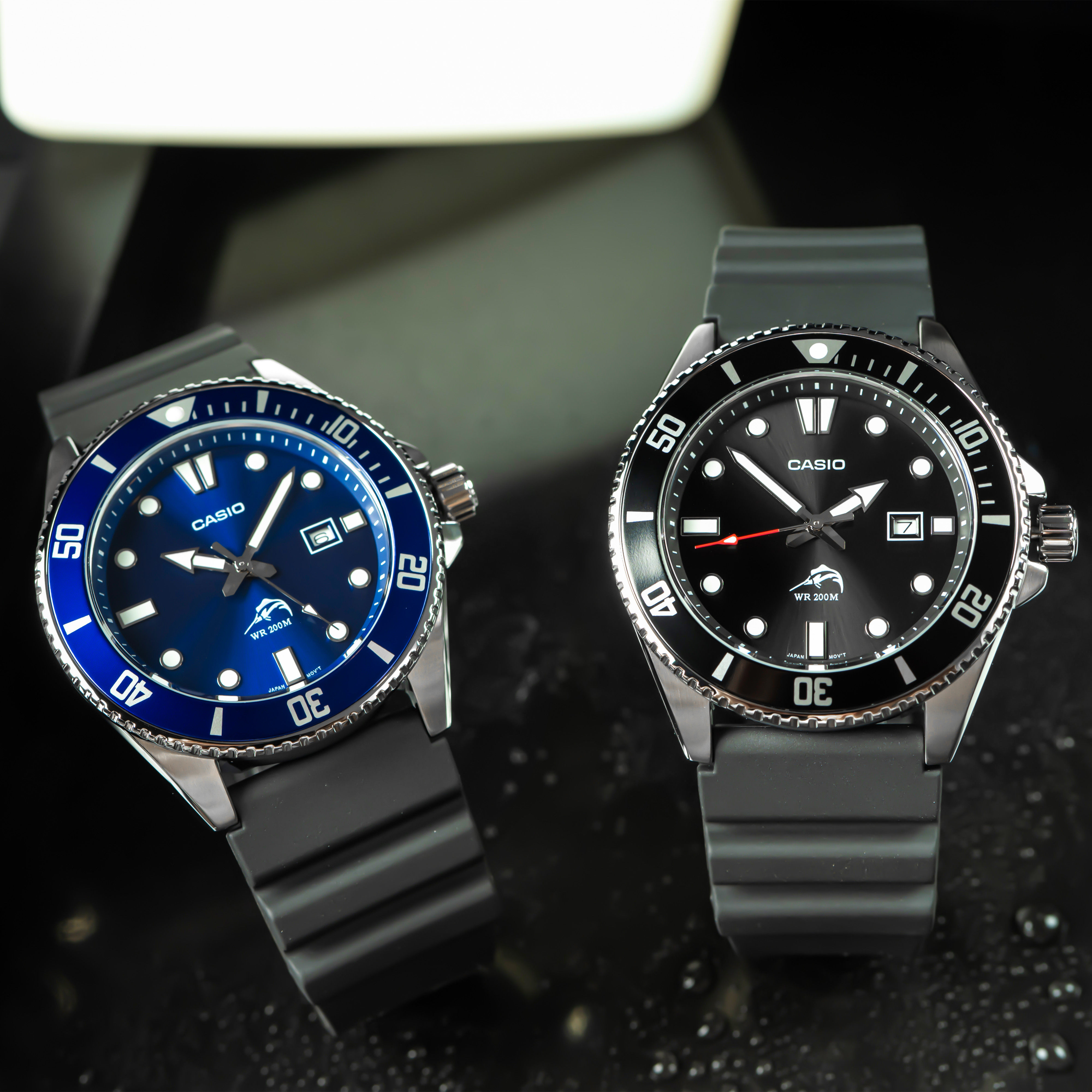 卡西欧casio剑鱼比尔比尔盖盖茨商务休闲简约夜光日韩腕表