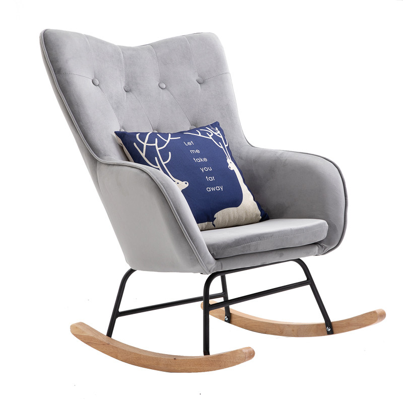 摇椅 家用成人 摇摇椅大人逍遥阳台休闲懒人北欧现代简约单人躺椅