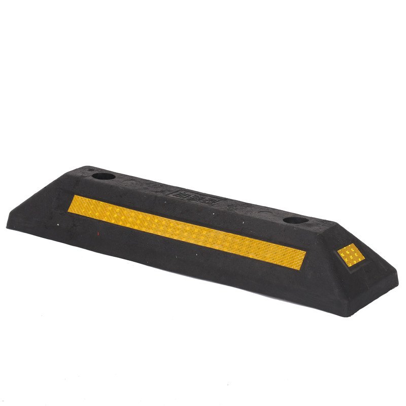 交通停车厂定位器橡塑防撞墩地垫汽车倒车档车轮限位器止位器挡车